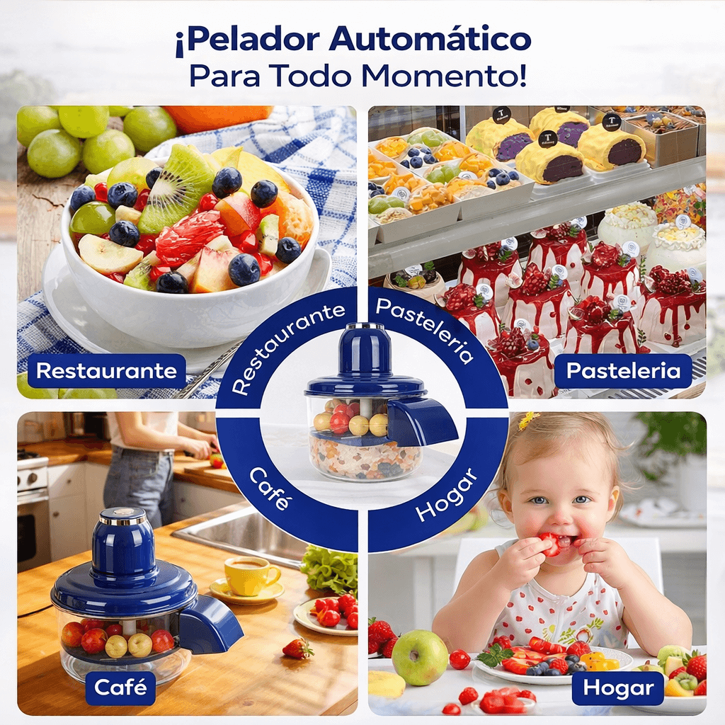EasyPeel™ – Pelador Inteligente de Cocina con Batería Recargable