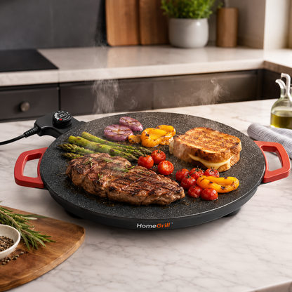 Plancha Electrica Koreana Antiadherente - HomeGrill™