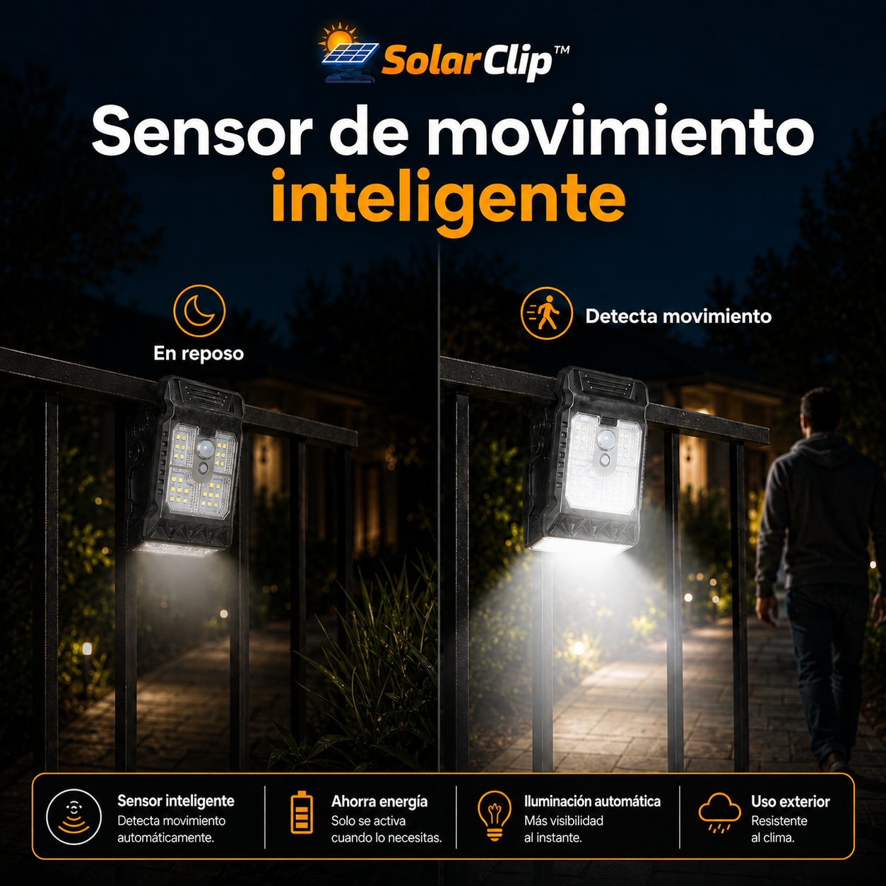 Pack x3 Lámparas Solares Clip - SolarClip™