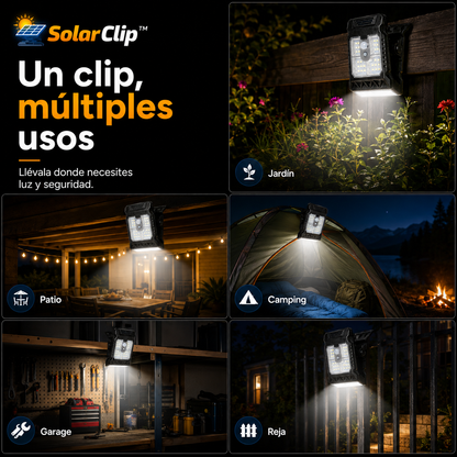 Pack x3 Lámparas Solares Clip - SolarClip™