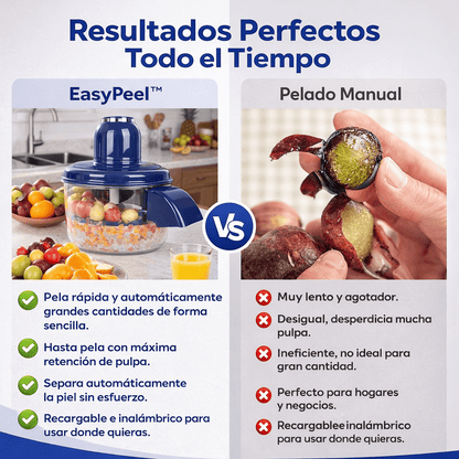 EasyPeel™ – Pelador Inteligente de Cocina con Batería Recargable