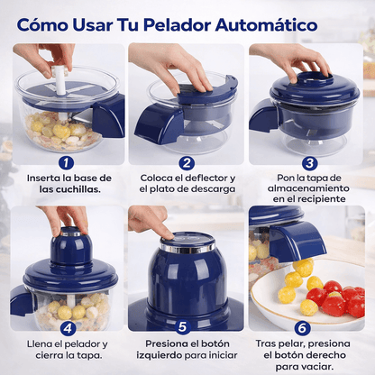 EasyPeel™ – Pelador Inteligente de Cocina con Batería Recargable