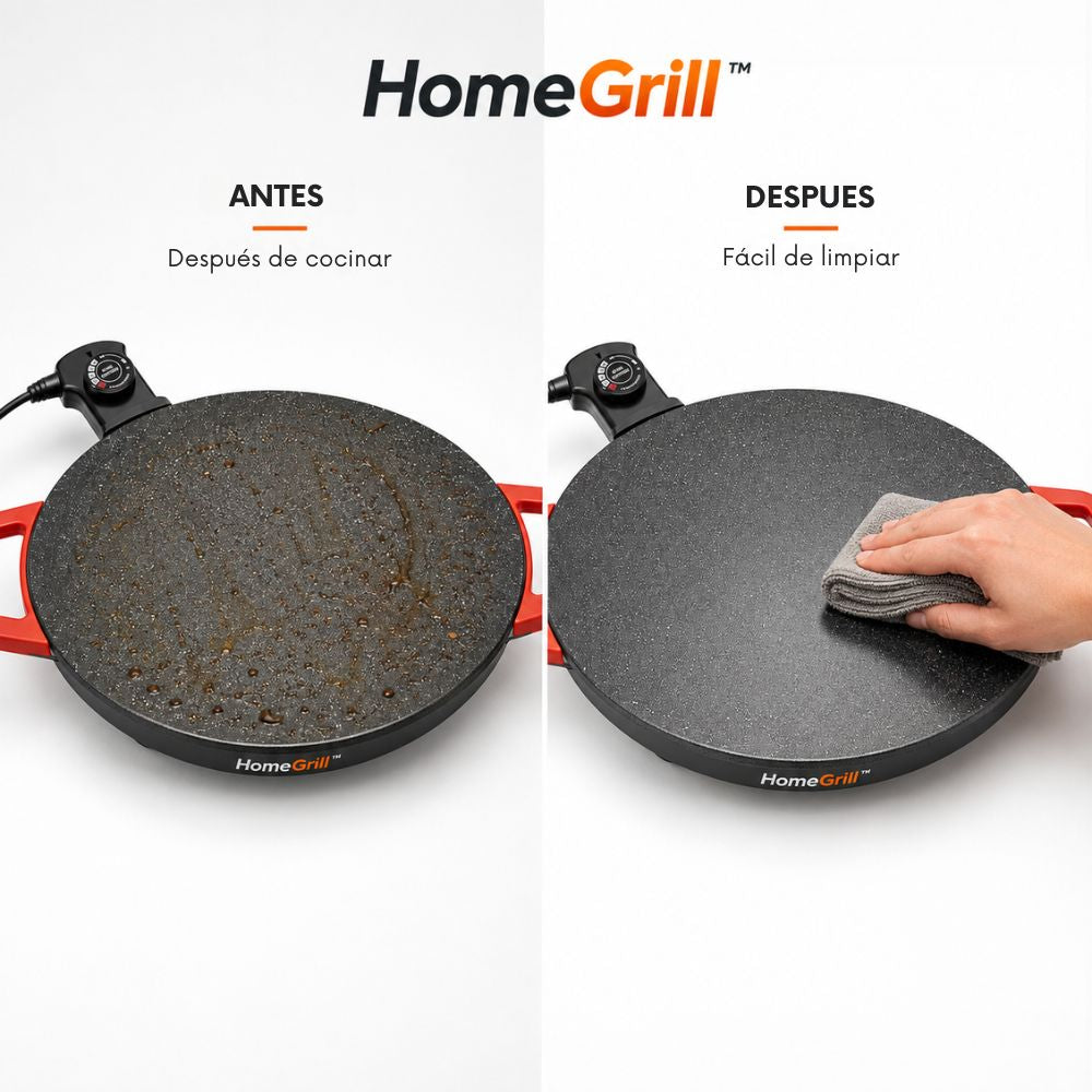 Plancha Electrica Koreana Antiadherente - HomeGrill™