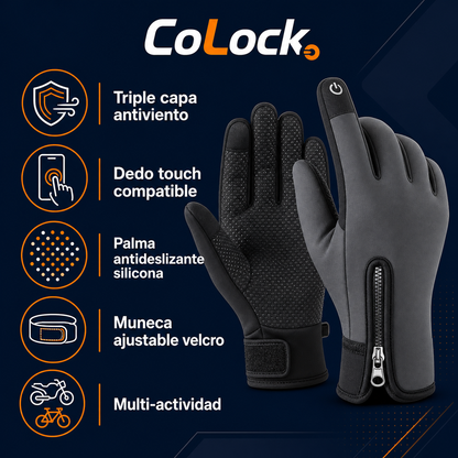 CoLock™ guantes — 5 beneficios clave infografía